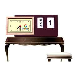 Wood Finish Table Clock 
