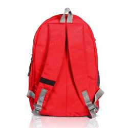 Multi-zipper Blue Backpack