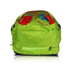 Multi-zipper Designed Neon Green Backpack