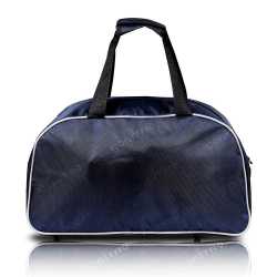 Blue Polyester Duffel Travel Bag