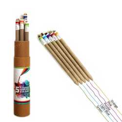 Plantable Coloring Paper Pen Set ( 5pc)