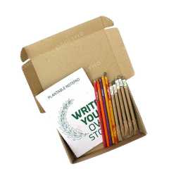 Plantable Stationary Box ( 1 Notepad + 5 Paper Seed Pens + 5 Seed Pencils )
