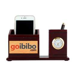 Pen Holder with clock