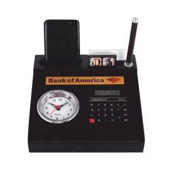 Pen Holder with clock & Calculator