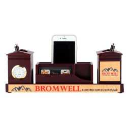 Pen Holder with clock and Mobile Holder 