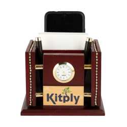 Pen Holder with clock and Mobile Holder 