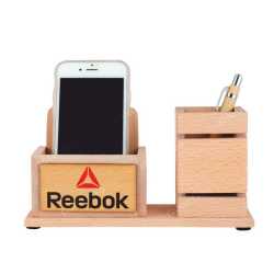 Wooden Pen Holder with  Mobile Holder