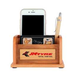 Wooden Pen Holder with  Mobile Holder