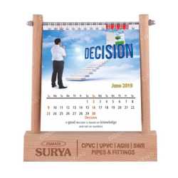 Wooden Table Top Calendar  Holder 