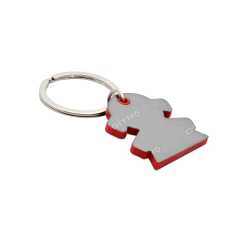 Girl shape keychain with Red highlights