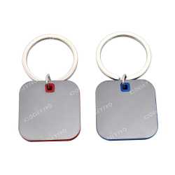 Square shape keychain with highlights